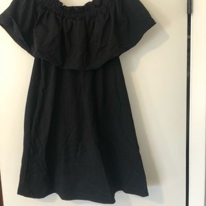 H&M Off the Shoulder Black Dress